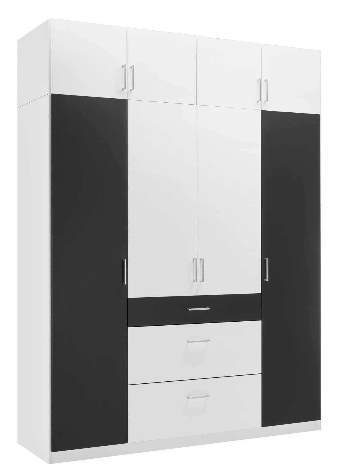 Nastavek Za Omaro Click, Bela - bela/barve aluminija, Konvencionalno, umetna masa/leseni material (179/40/58cm) - Mömax