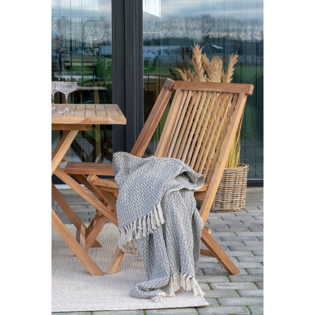 Gartenstuhl-Set Teak klappbar 2er-Set - Teakfarben, MODERN, Holz (46/89/62cm) - Gardenson