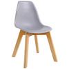 BARNSTOL STEVE -BASED- - grå, Modern, trä/plast (32/57/32cm) - Based