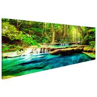 Slika Na Platnu Jewel Of Nature - zelena, Basics, tekstil (120/40cm) - artgeist