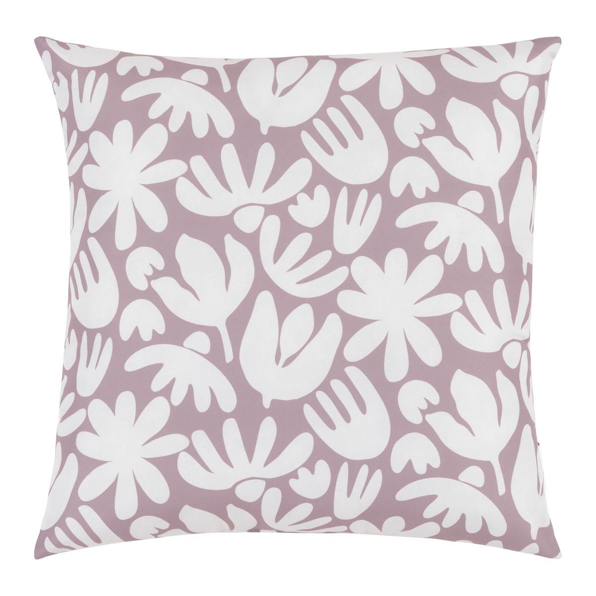 Zierkissen Betty Weiß/Mauve ca. 40x40cm - Mauve/Weiß, KONVENTIONELL, Textil (40/40cm) - Mömax