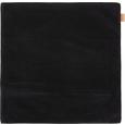 Kissenhülle Jenni Velvet, ca. 45x45cm - Schwarz, MODERN, Textil (45/45cm)
