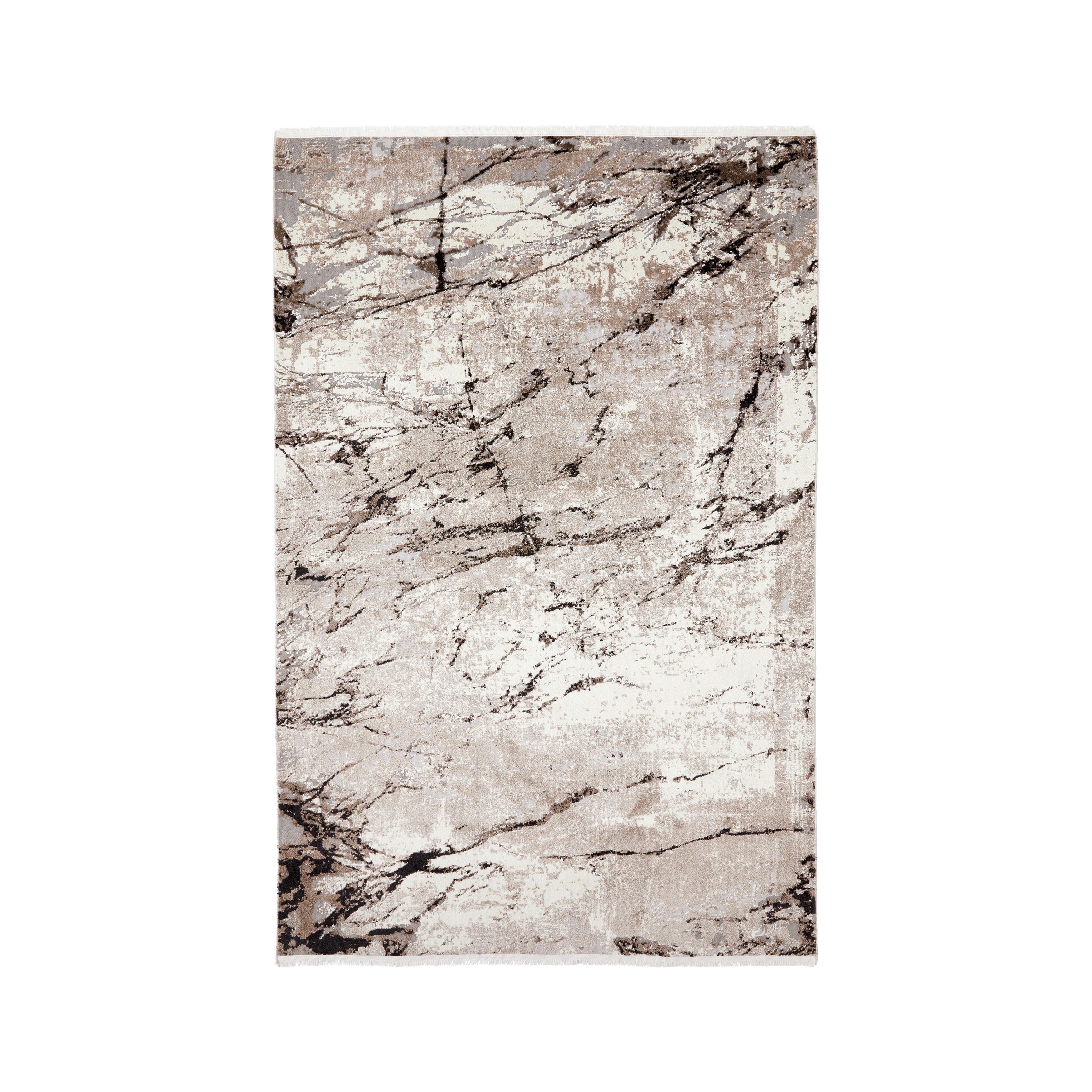 Szőtt Szőnyeg Kb. 120x170cm Platon 3 - krémszínű/barna, Modern, textil (120/170cm) - Bessagi Home