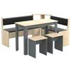 Kotna Garnitura Esal, Siva, Hrast - antracit, Moderno, leseni material (153/115cm) - MID.YOU