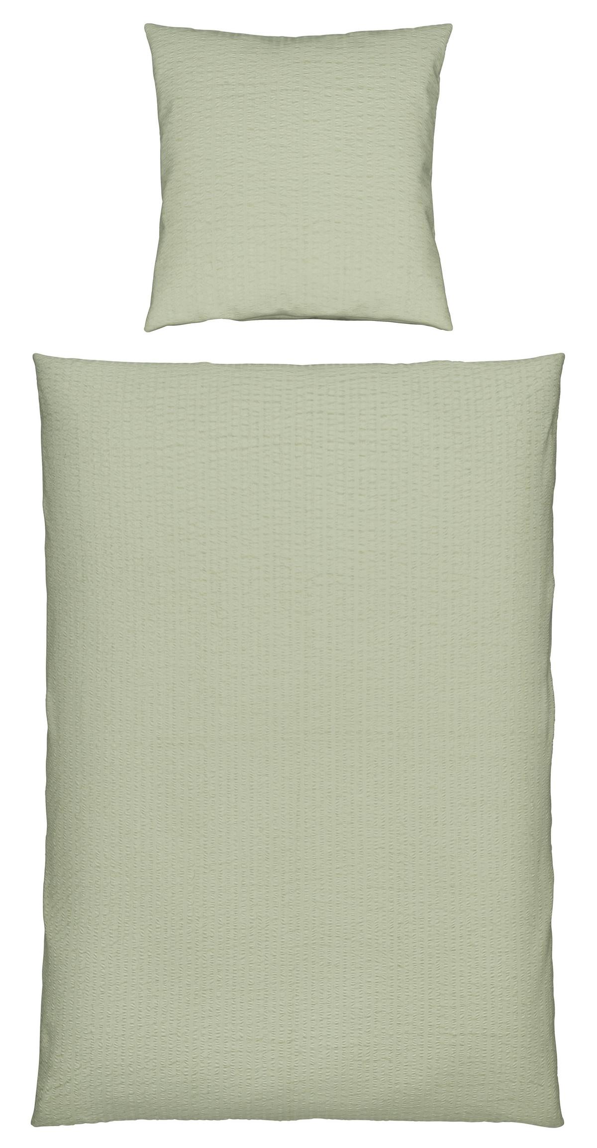 Bettwäsche Gisela Hellgrün ca. 135x200cm - Hellgrün, Textil (135/200cm) - Modern Living