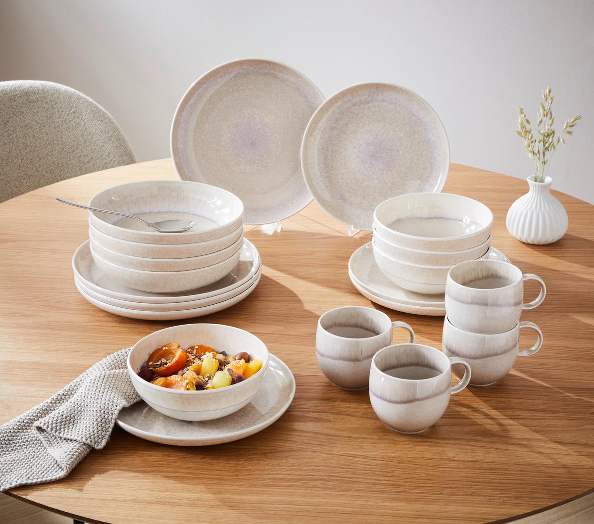 ZASTAWA STOŁOWA PERLEMOR SAND VILLEROY BOCH - kolor piaskowy, Konventionell, ceramika (34,5/19,4/32,0cm) - like.Villeroy & Boch