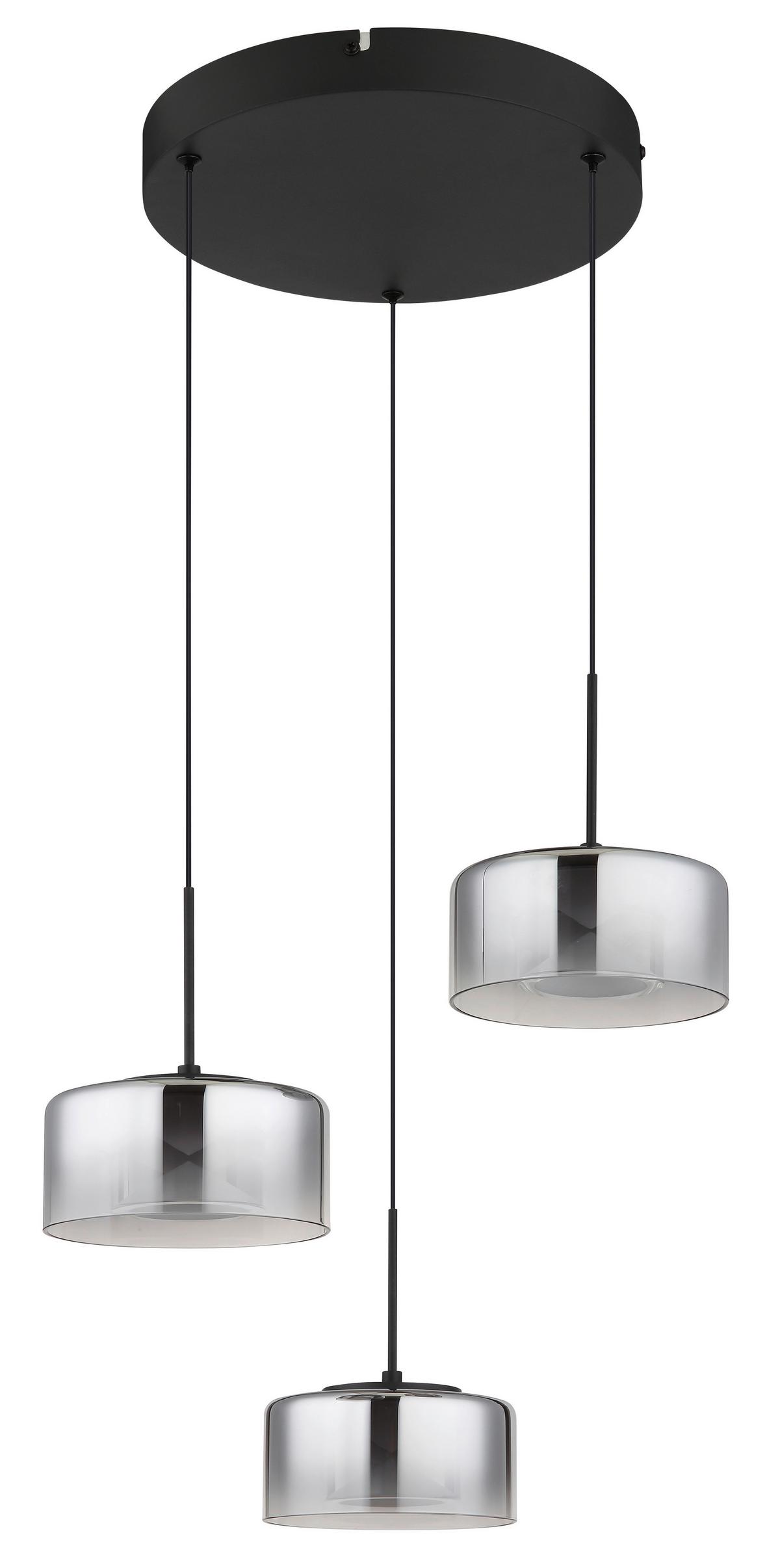 LAMPA WISZĄCA LISSI - przejrzysty/czarny, Design, tworzywo sztuczne/metal (40/150cm) - Collet's Monde