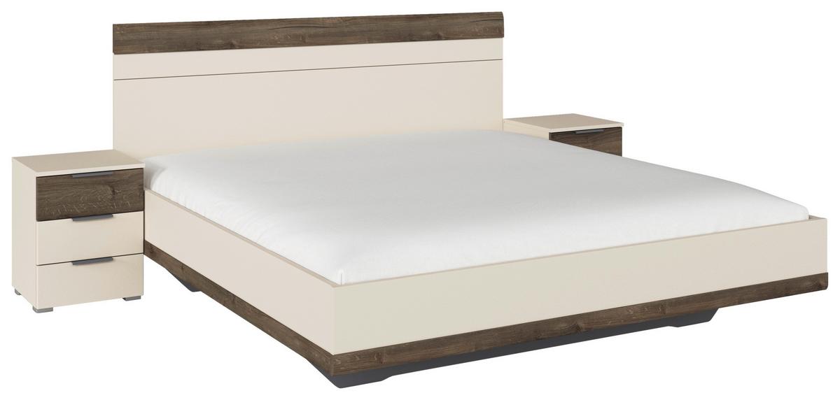 Krevet Sajo - boje šampanjca, Trend, drvni materijal (180/200cm) - Premium Living