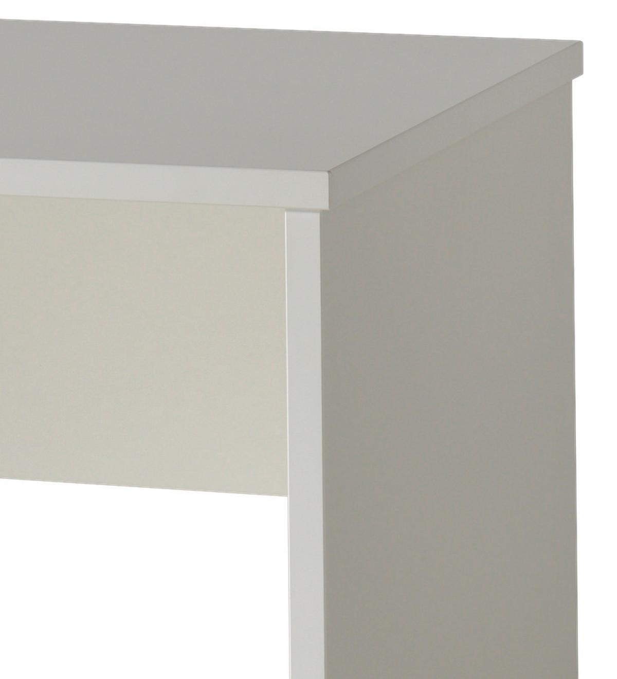 Jugendschreibtisch B 140cm H 75cm London, Weiß - Weiß, MODERN, Holzwerkstoff (140/65/75cm) - MID.YOU