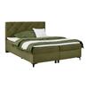 Boxbett Wind Grün ca. 160x200cm - Schwarz/Grün, KONVENTIONELL, Textil/Metall (160/200cm) - Mömax