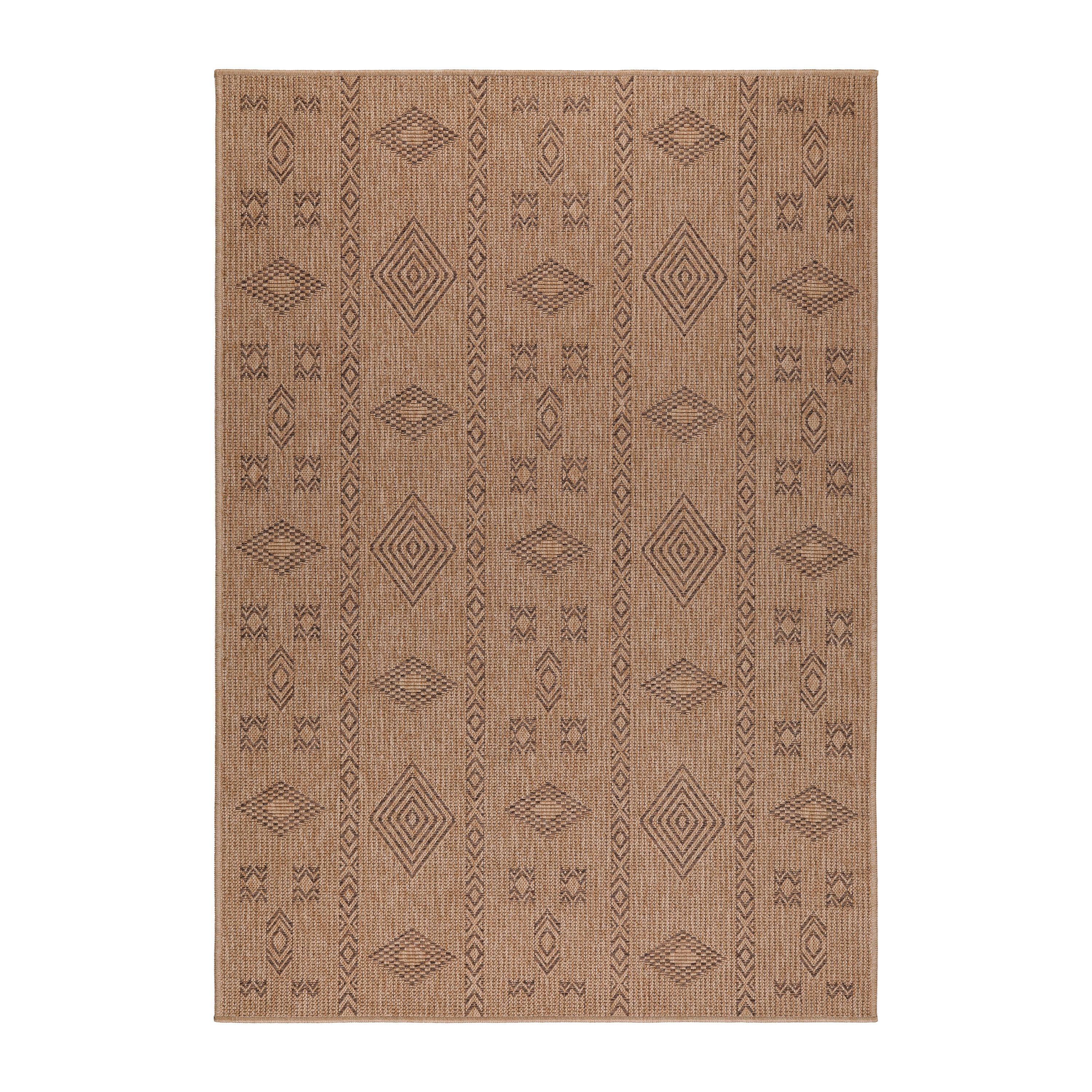 Outdoorteppich Dhaka Beige ca. 80x150cm - Beige, Basics, Textil (80/150cm) - Novel