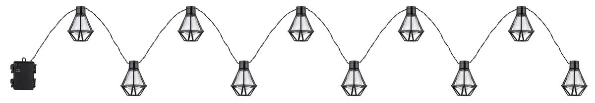 LICHTERKETTE 29830-10 IN-OUTDOOR - Klar/Schwarz, Konventionell, Kunststoff (230/8/10cm) - Globo