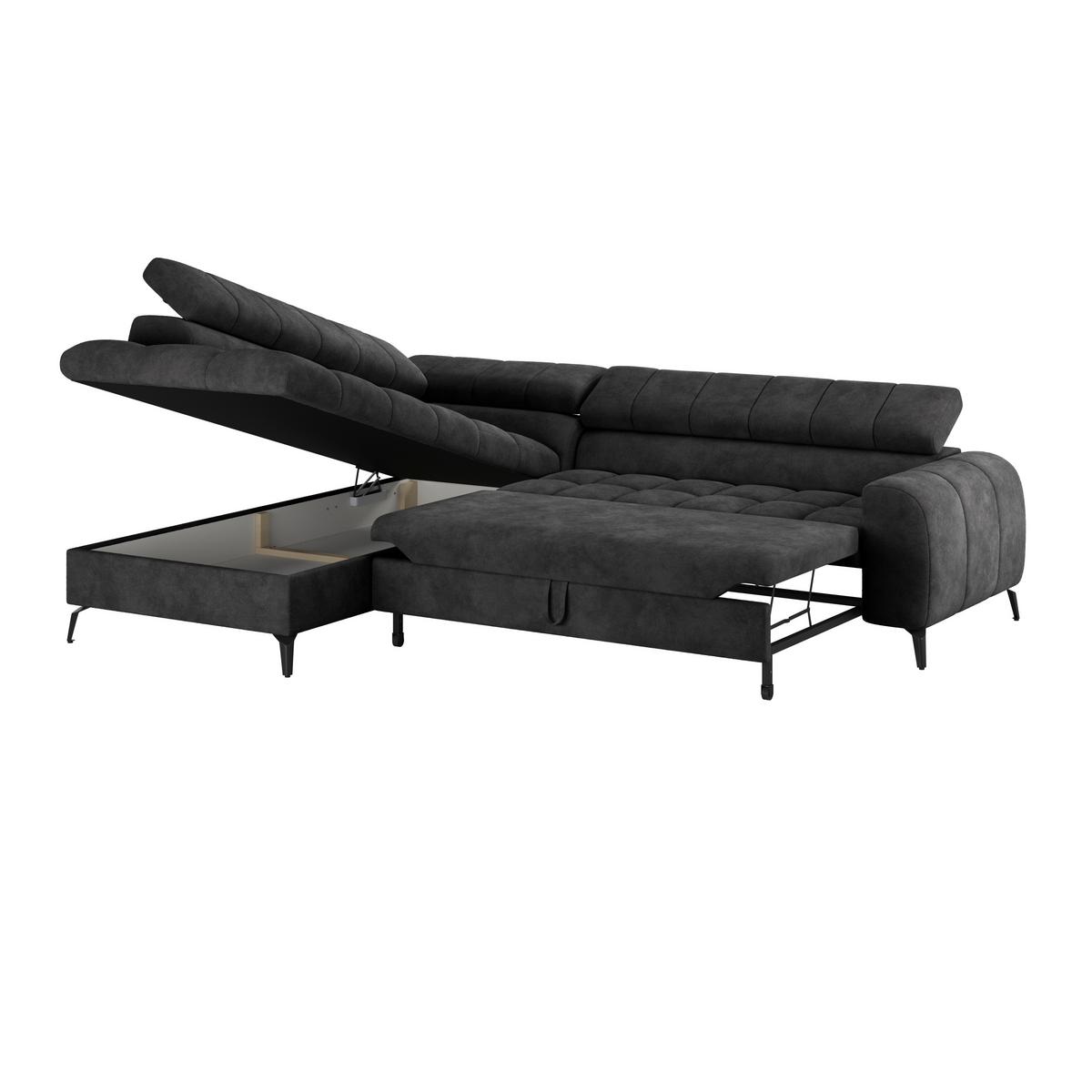 Coltar VOLF - negru, Trend, plastic/textil (203/261cm) - Modern Living