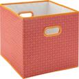 Aufbewahrungsbox Sahara in Pink/orange - Pink/Orange, MODERN, Karton/Kunststoff (33/33/32cm) - MÖMAX modern living