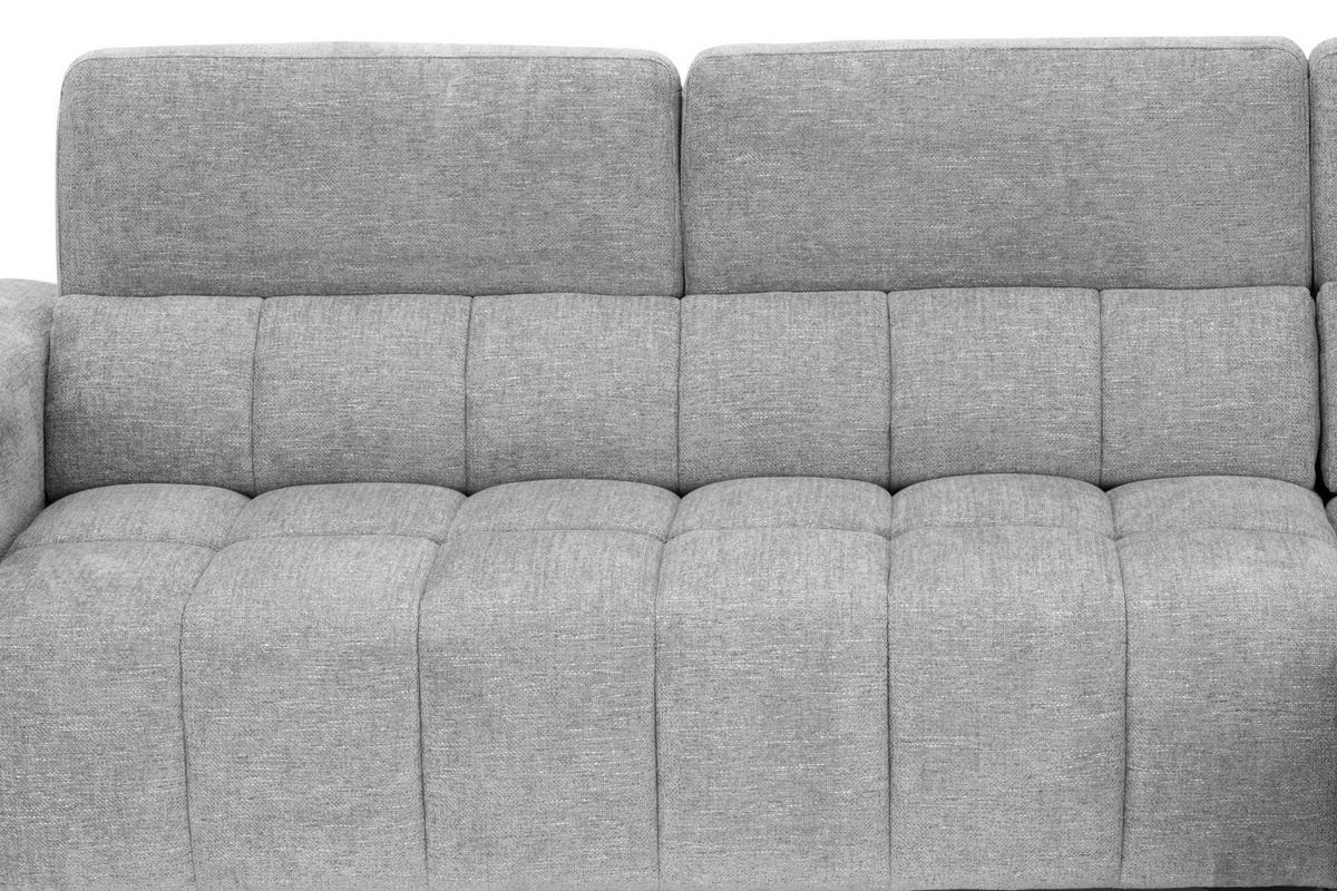 Sarokkanapé Melbourne - szürke, Modern, textil/fa (285/182cm) - Based