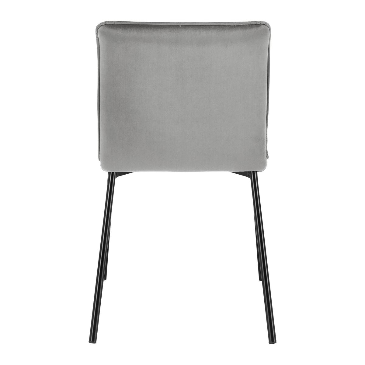 KRZESŁO DARLA - jasnoszary/czarny, Modern, metal/drewno (49/81/55cm) - Bessagi Home