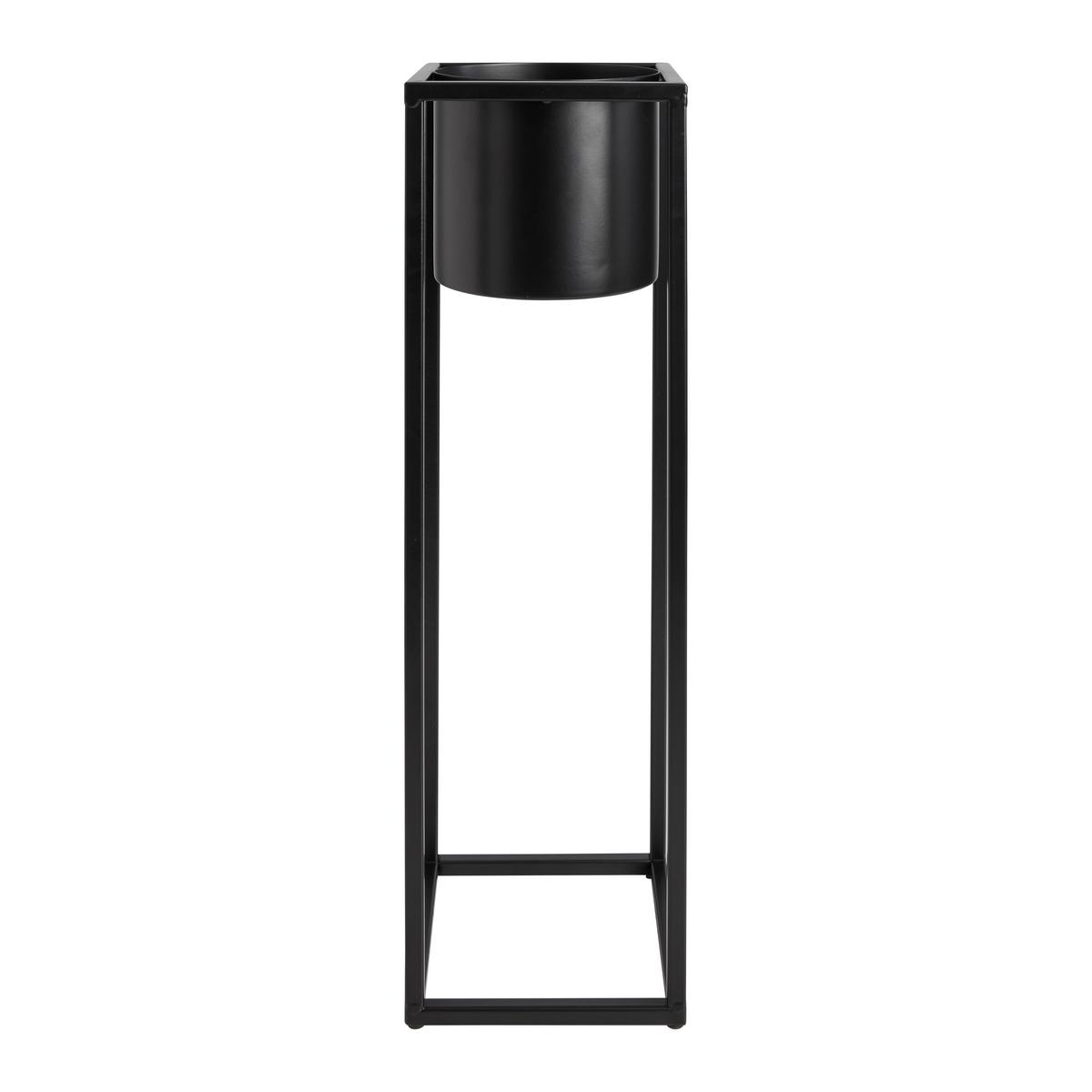 Mască pentru ghiveci Ole - negru, Modern, metal (15/50/15cm) - Mömax