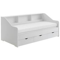 Raztegljiva Postelja Star, Bela, 90-180x200 - bela/barve bukve, Konvencionalno, leseni material/les (90-180/200cm) - Mömax