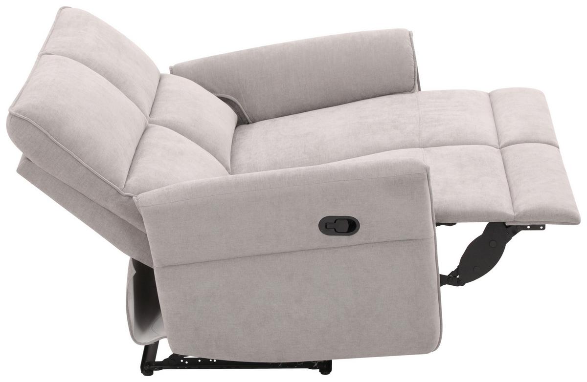 SOFA DWUOSOBOWA REDON - czarny/szary, Basics, tworzywo sztuczne/metal (143/103/92cm) - Based