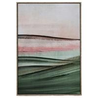 Vászonkép Kb. 60/90cm Denise - natúr/zöld, műanyag/textil (60/90cm) - Modern Living
