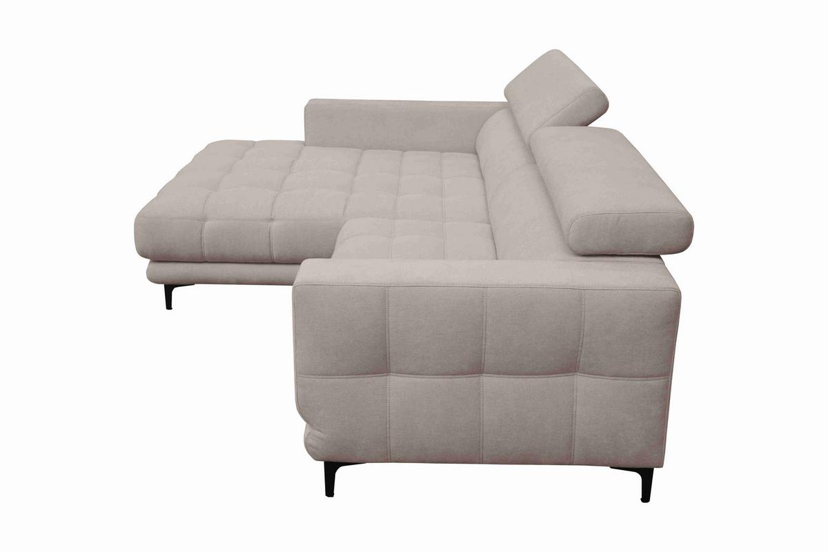 Sarokkanapé Aspen - bézs, Konventionell, faalapú anyag/textil (192/264cm)