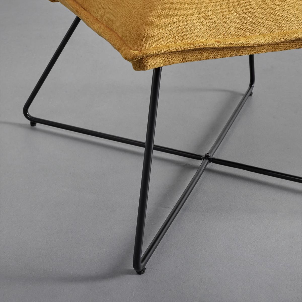 Sessel Filip Gelb Webstoff - Gelb, MODERN, Holz/Textil (63cm) - Bessagi Home