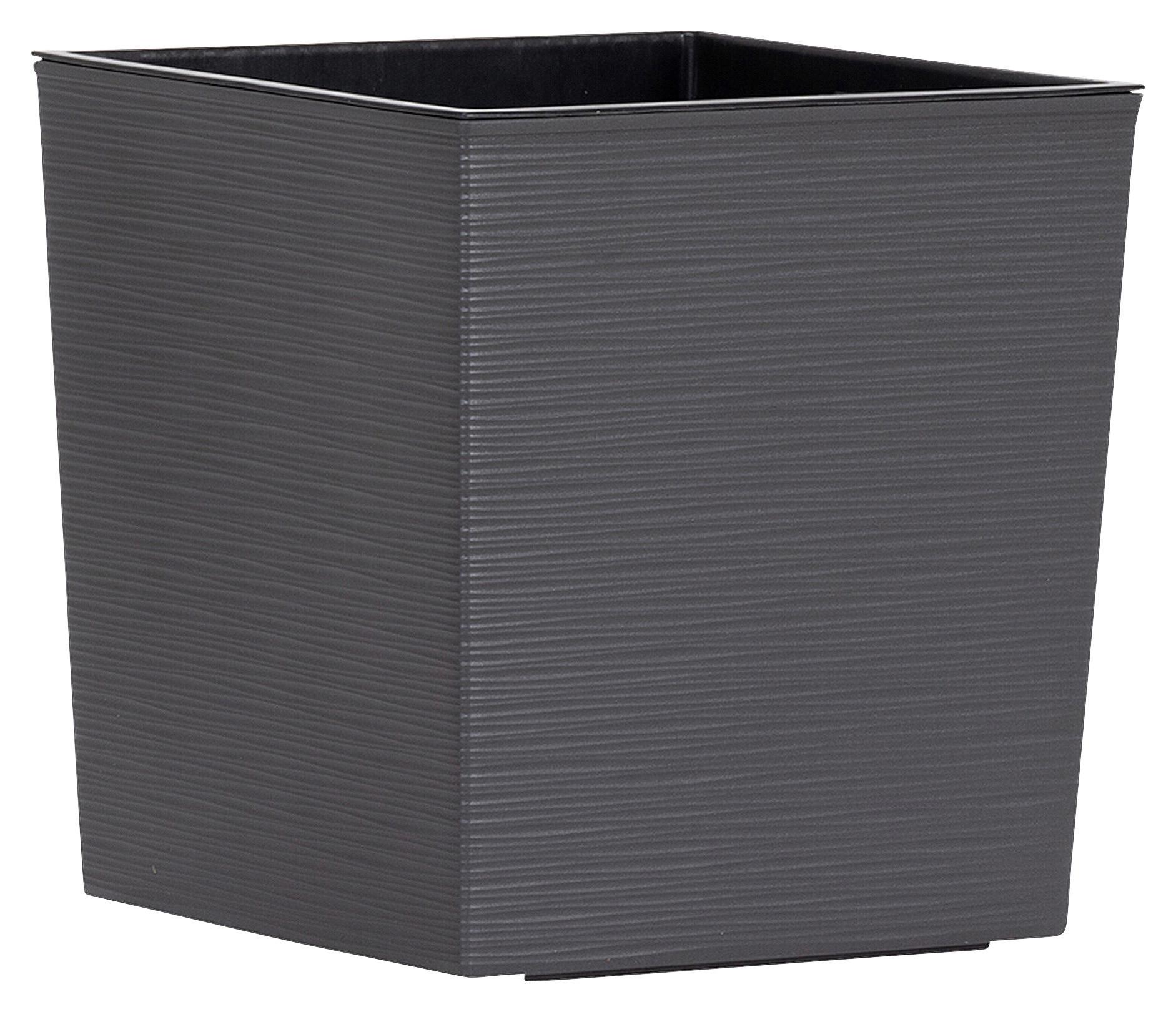 Pflanzentopf Anthrazit - Anthrazit, Basics, Kunststoff (40/41,5/40cm) - Siena Garden