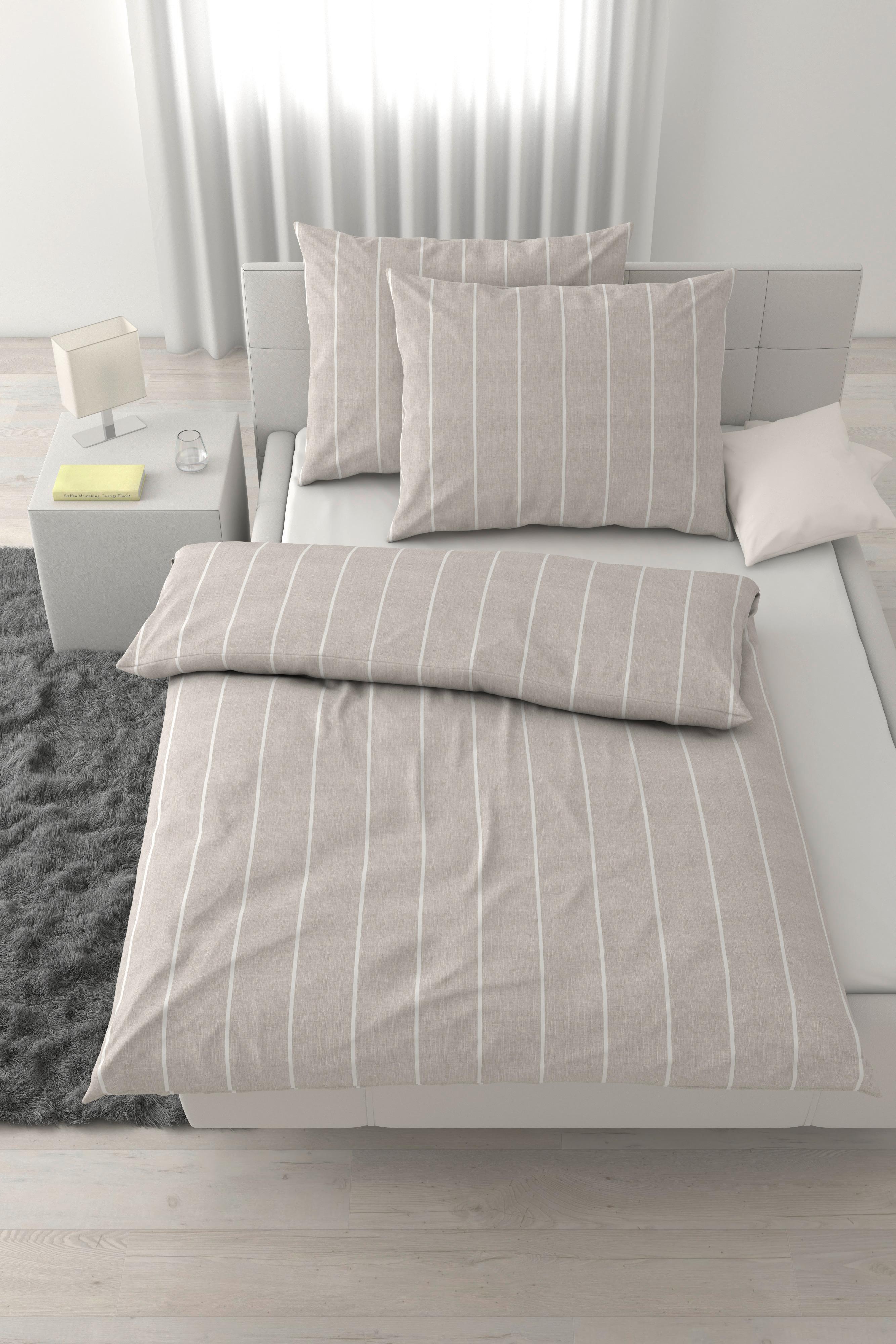 Lenjerie de pat cca. 200x220/2x50x70 cm - gri deschis, textil (220/200/0,1cm) - Mömax