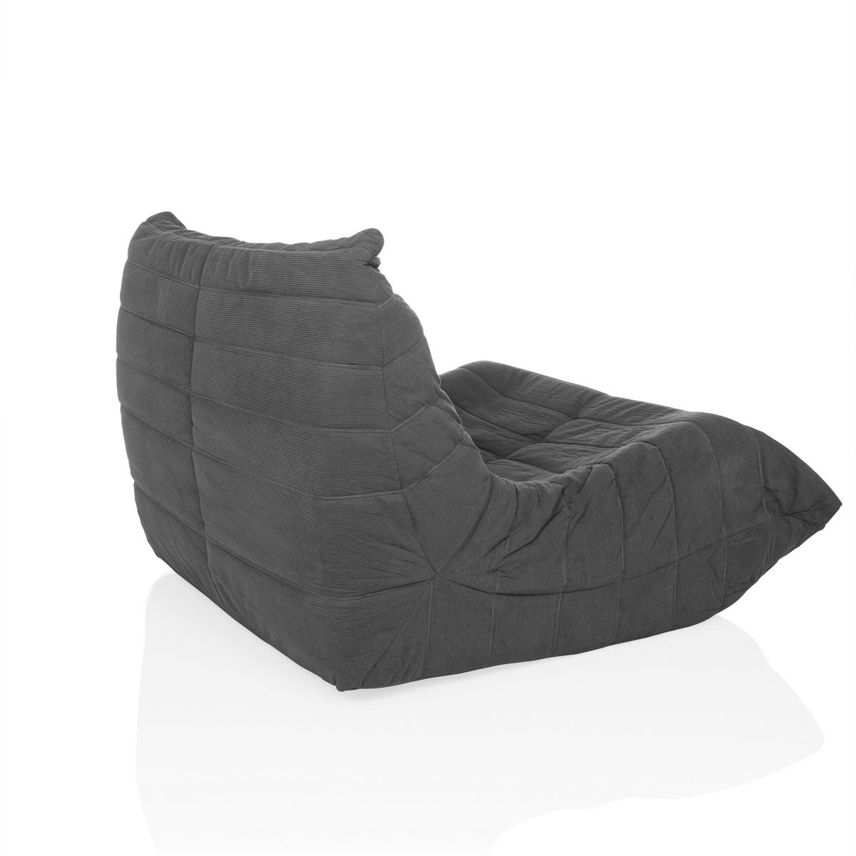 Naslanjač Sitzolo, Siva - siva, Moderno, tekstil (90/72/100cm) - MID.YOU