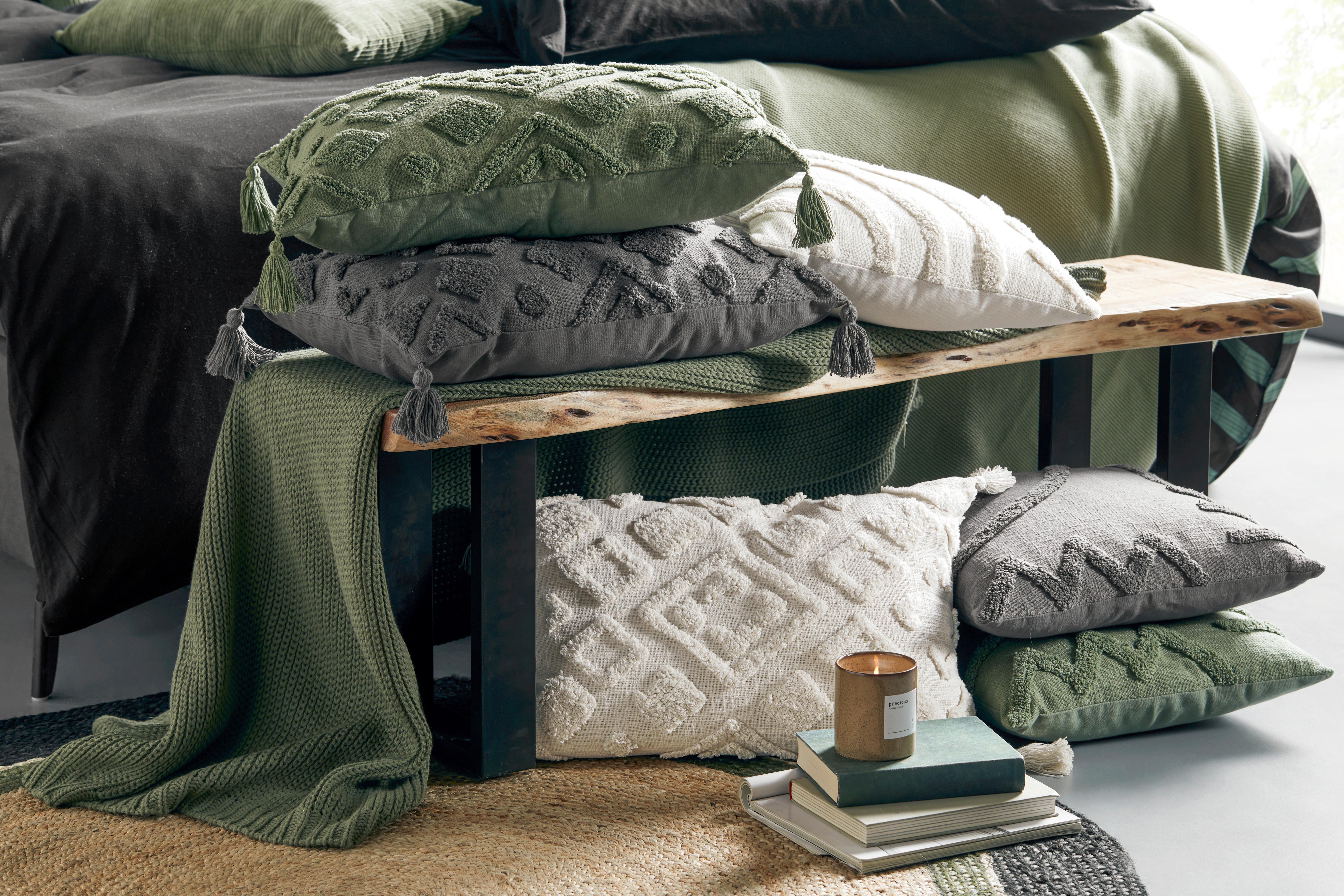 Díszpárna Ibiza 60/40 - fehér, Modern, textil (40/60cm) - Premium Living