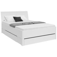 PAT SATURN 140 - alb, Konventionell, material pe bază de lemn (140/200cm)