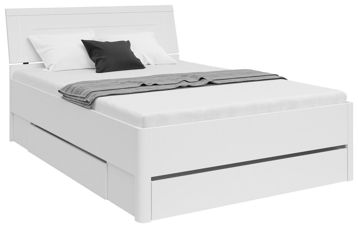 PAT SATURN 140 - alb, Konventionell, material pe bază de lemn (140/200cm)