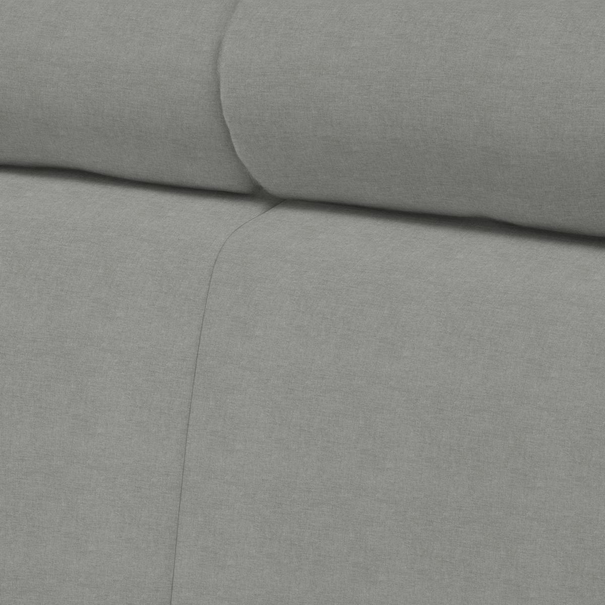 Ecksofa Lugo Grau - Grau, MODERN, Holz/Kunststoff (205/98/266cm) - Mömax