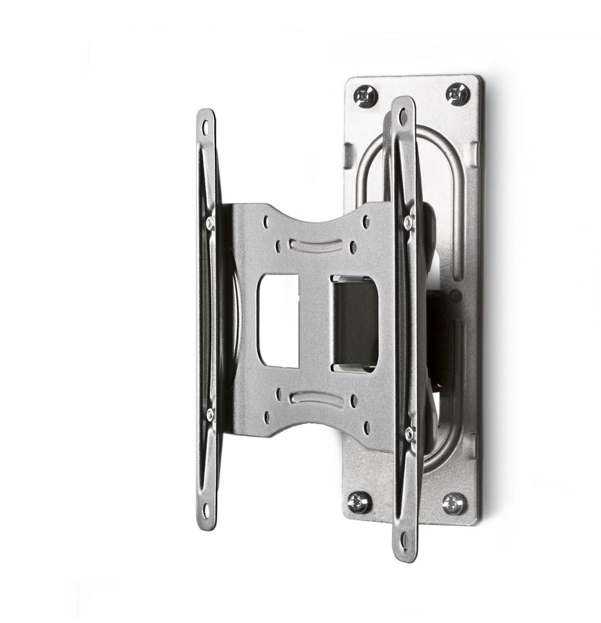 TV-Wandhalter FS 1 in ca. 25x22 cm Silber - Silberfarben, KONVENTIONELL, Metall (24,33/22/9,6cm) - MID.YOU