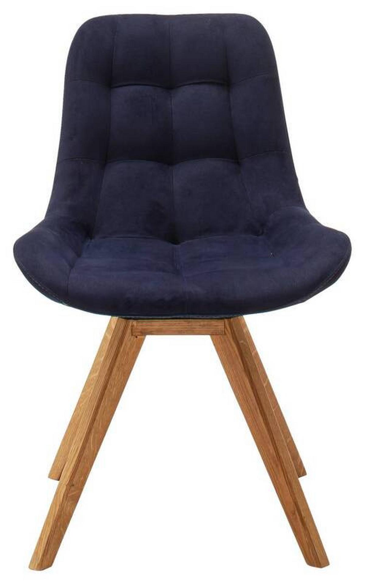 KRZESŁO BELFAST - ciemnoniebieski, Konventionell, tkanina/drewno (56/84/63cm) - Carryhome
