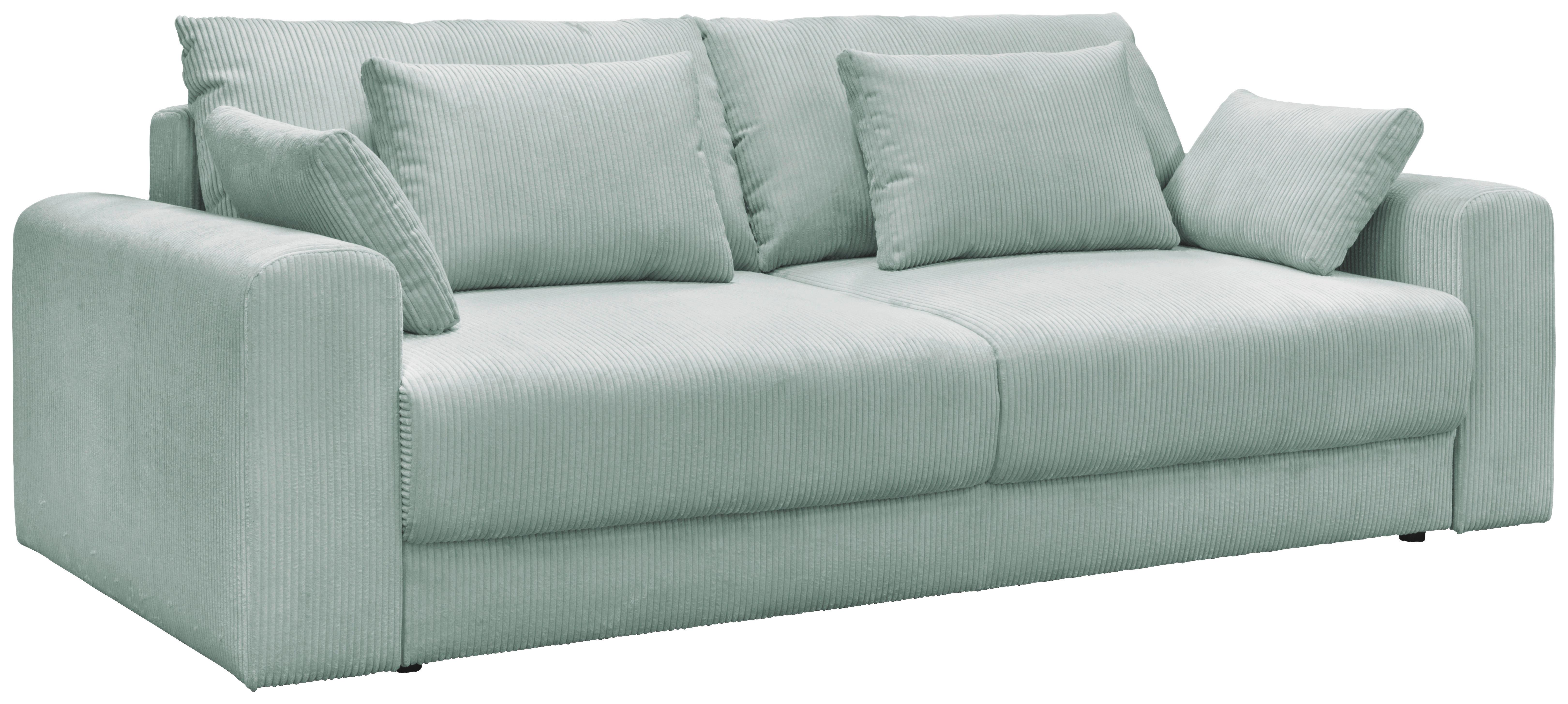 Canapea Bigsofa ARIA - verde mentă, Modern, textil (255/94/126cm) - Modern Living