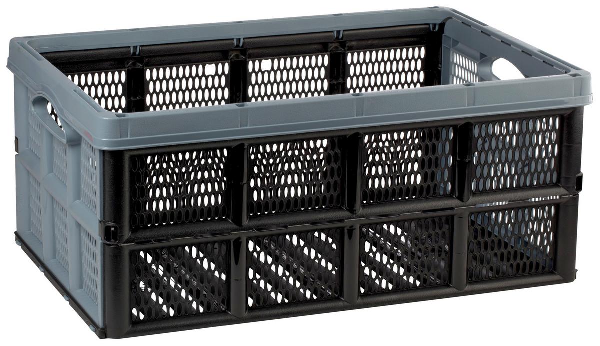 Összecsukható Láda Benny - fekete/kék, Konventionell, műanyag (50/33/23cm)