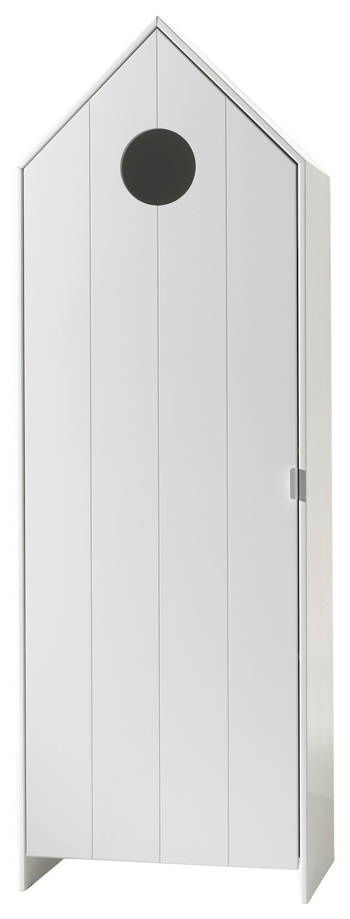Kinderkleiderschrank Casami Weiß - Weiß, MODERN, Holzwerkstoff (57,6/171,3/37cm) - Vipack