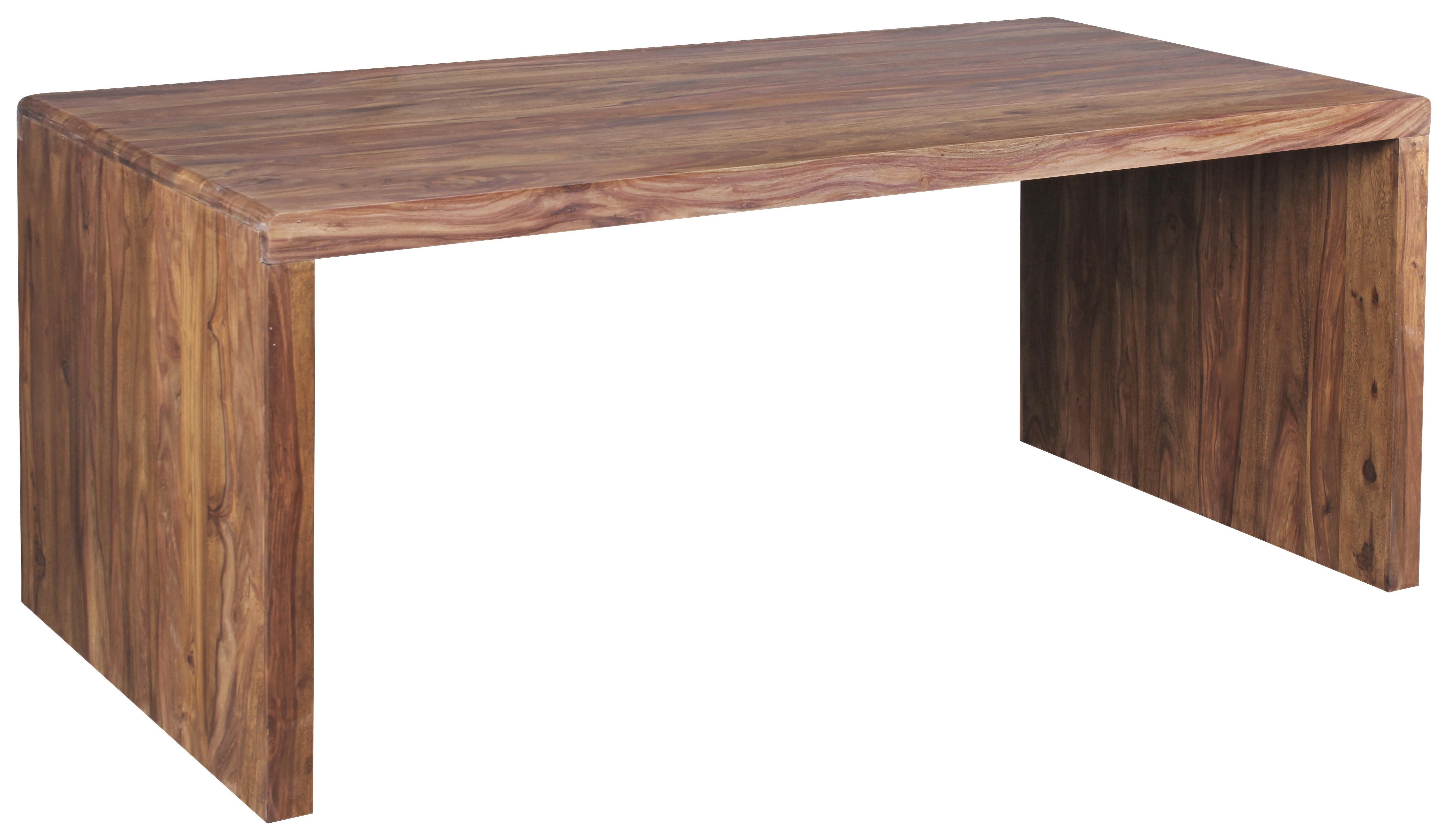 Pisalna Miza Mumbai, Pravi Les, 180x90cm - barve indijskega rožnega lesa, Design, les (180/90/76cm) - MID.YOU