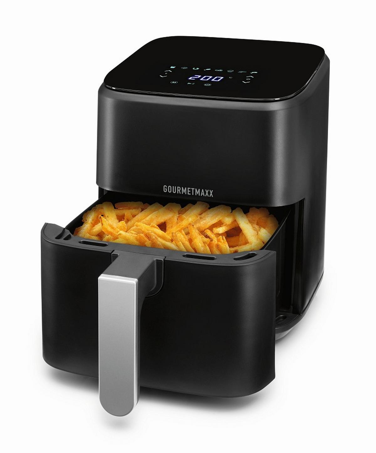 HEISSLUFTFRITTEUSE 19982 - Schwarz, Basics, Kunststoff (24,50/31,20/30cm) - GOURMETMAXX