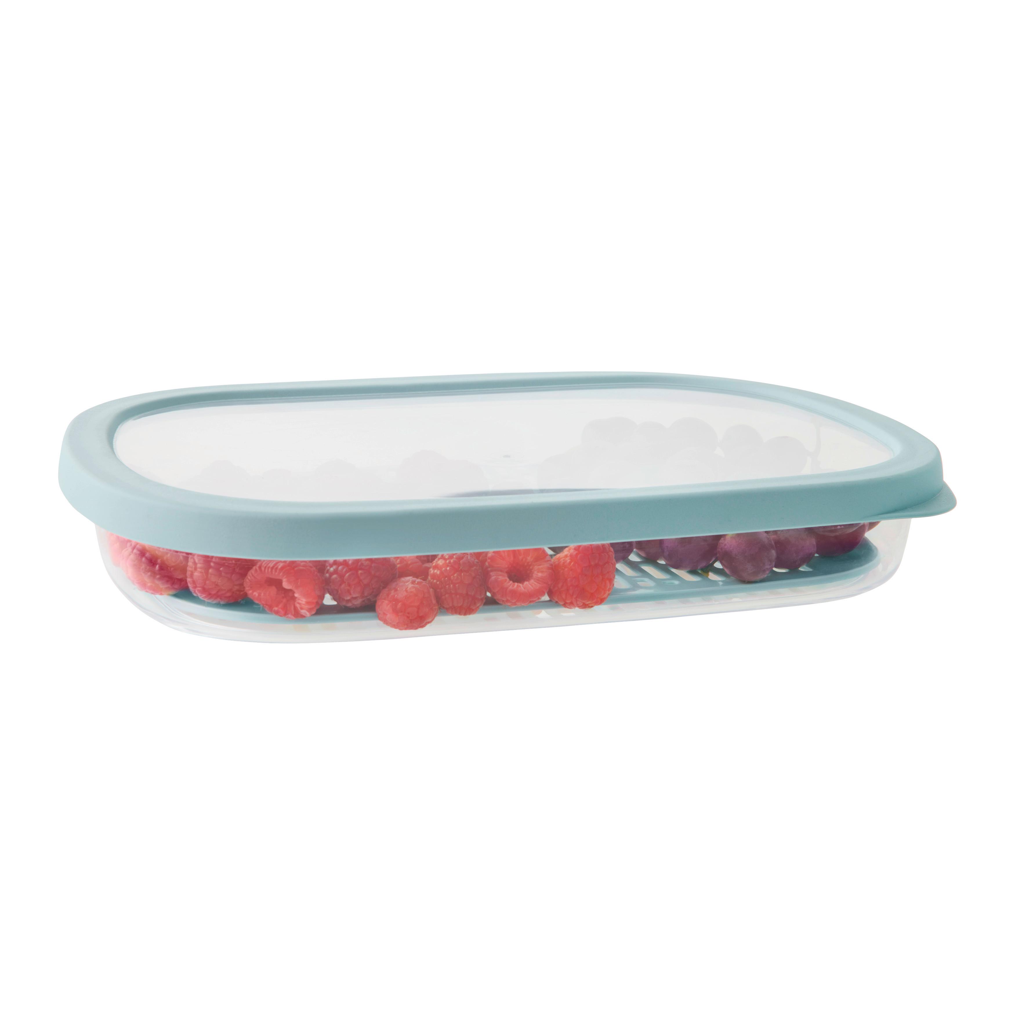 MATBEHÅLLARE AROMA SLICE SAVER 1,5L - ljusblå, Klassisk, plast (28,5/20,5/4,5cm) - Mömax