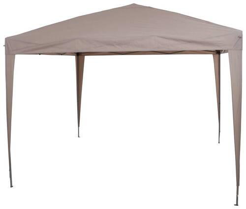 Pavillon Siena Garden 300x300 cm wetterbeständig - Taupe, KONVENTIONELL, Textil (300/260/300cm) - Siena Garden
