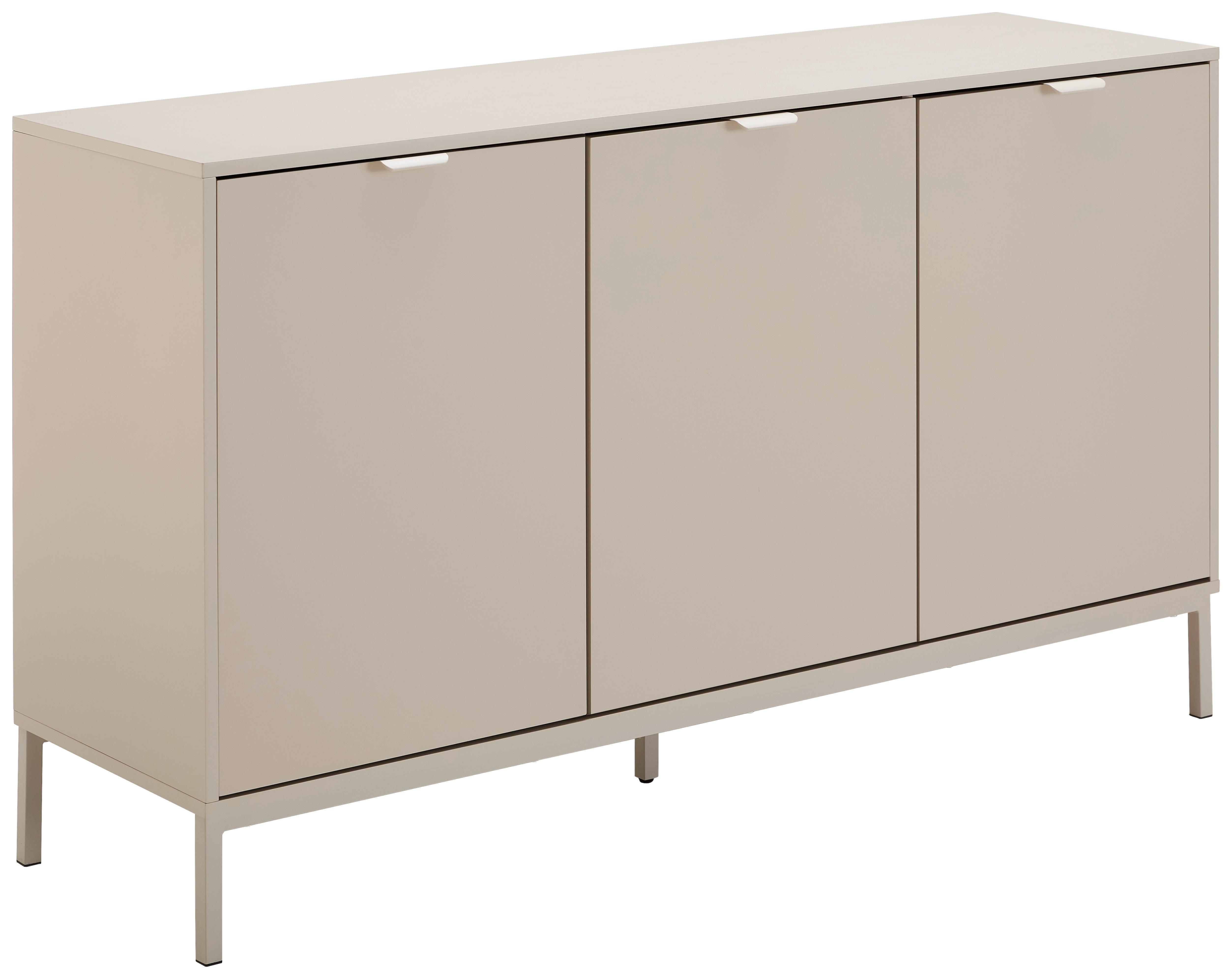 KOMODA SZEROKA HINDUKUSZ - kaszmir, Design, materiał drewnopochodny/metal (140/80/40cm) - MID.YOU