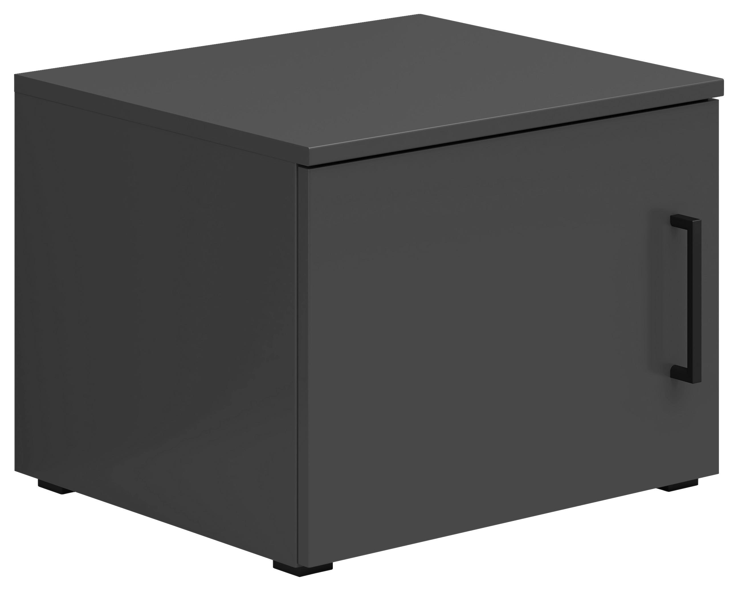 Aufsatzschrank Multistauraum Graphitfarben - Graphitfarben/Schwarz, MODERN, Holzwerkstoff/Kunststoff (45/35/40cm) - Mömax