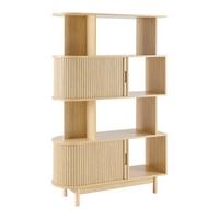 Etajeră SKANDY - culoare natur, Modern, lemn/material pe bază de lemn (100/156/35cm) - Modern Living