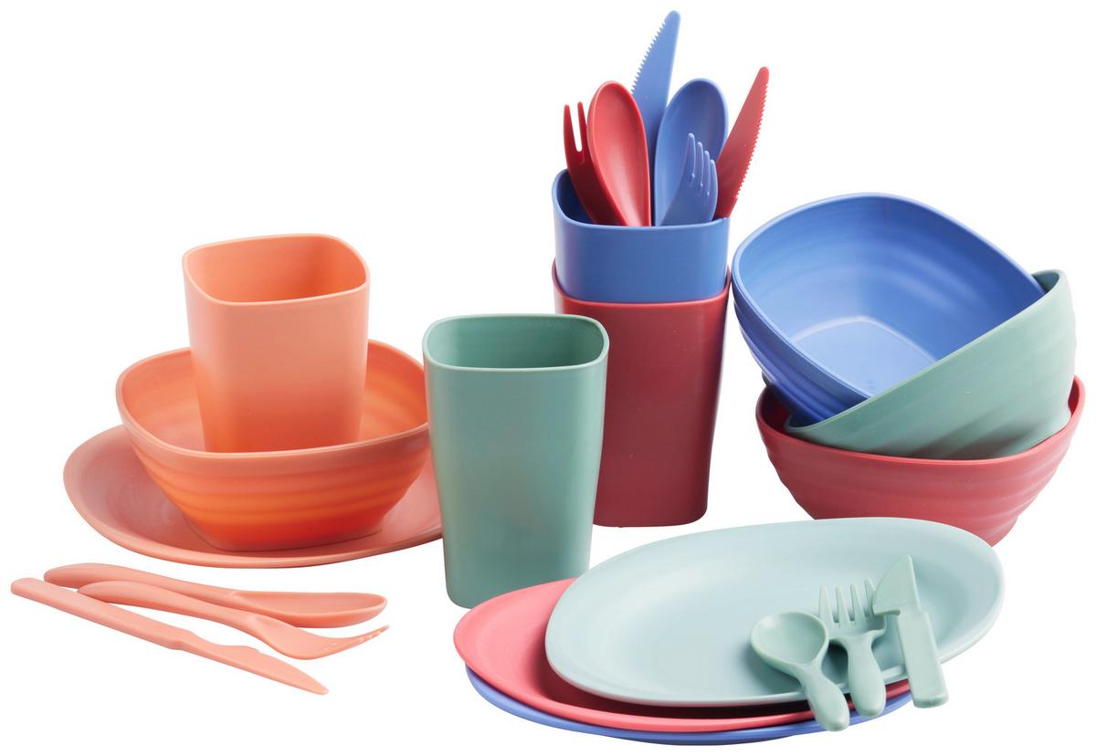 Set pentru picnic Pop Up Mushroom - multicolor, Lifestyle, plastic (18/26/14cm) - Mömax