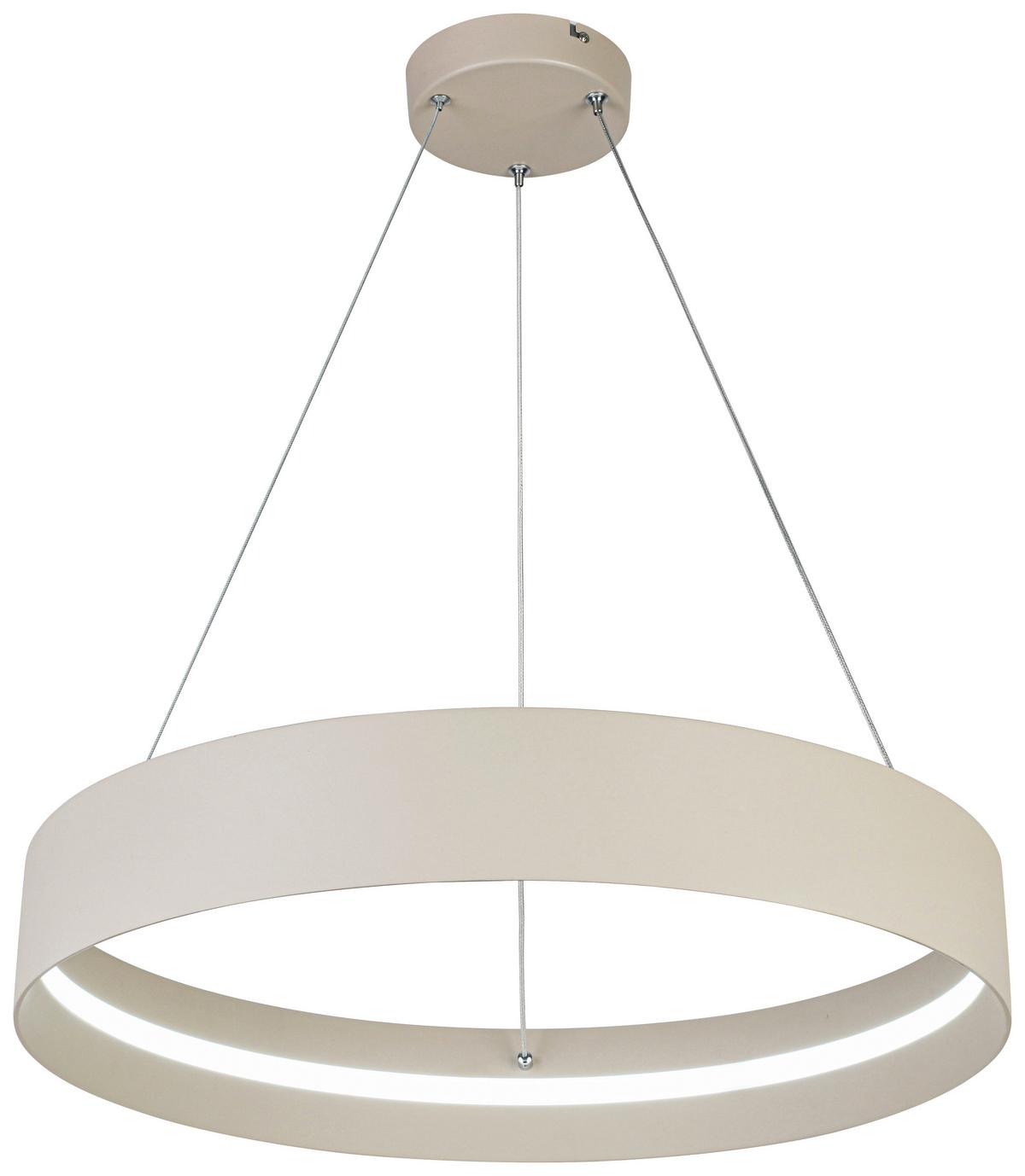 LAMPA WISZĄCA TERESA - biały/kolor piaskowy, Trend, tworzywo sztuczne/metal (58,4/120cm) - Collet's Monde