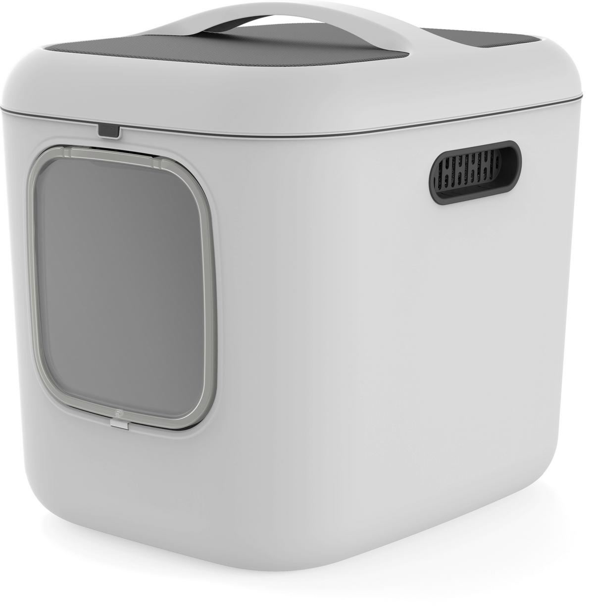 KATZENTOILETTE 4006601023 - Weiss, Basics, Kunststoff (49,9/57,6/61,4cm) - Rotho