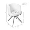 STOL MED ARMSTÖD NELA - grå/svart, Modern, metall/trä (62/77/62cm) - Bessagi Home