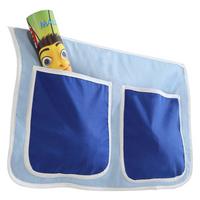 Betttasche "Stofftasche", hellblau/dunkelblau - Dunkelblau/Hellblau, KONVENTIONELL, Textil (56/32/2cm) - MID.YOU